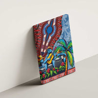 Afro-Caribbean Canvas Wall Art African Dashiki Style with Caribbean Music with Blue Iguanas - Wonder Print Shop