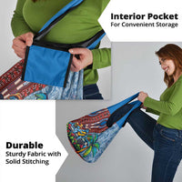 Afro-Caribbean Grocery Bag African Dashiki Style with Caribbean Music with Blue Iguanas - Wonder Print Shop