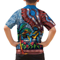 Afro-Caribbean Hawaiian Shirt African Dashiki Style with Caribbean Music with Blue Iguanas - Wonder Print Shop