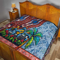 Afro-Caribbean Quilt African Dashiki Style with Caribbean Music with Blue Iguanas - Wonder Print Shop