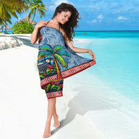 Afro-Caribbean Sarong African Dashiki Style with Caribbean Music with Blue Iguanas - Wonder Print Shop