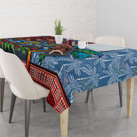 Afro-Caribbean Tablecloth African Dashiki Style with Caribbean Music with Blue Iguanas - Wonder Print Shop