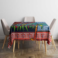 Afro-Caribbean Tablecloth African Dashiki Style with Caribbean Music with Blue Iguanas - Wonder Print Shop