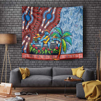 Afro-Caribbean Tapestry African Dashiki Style with Caribbean Music with Blue Iguanas - Wonder Print Shop