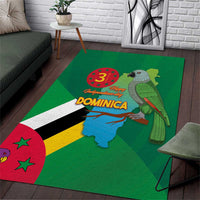 Dominica Independence Day Area Rug Imperial Amazon With National Flag and Map - Wonder Print Shop