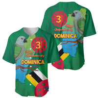 Dominica Independence Day Baseball Jersey Imperial Amazon With National Flag and Map - Wonder Print Shop