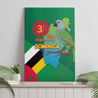 Dominica Independence Day Canvas Wall Art Imperial Amazon With National Flag and Map - Wonder Print Shop