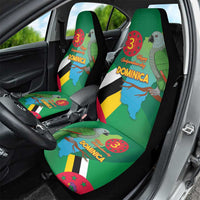 Dominica Independence Day Car Seat Cover Imperial Amazon With National Flag and Map - Wonder Print Shop