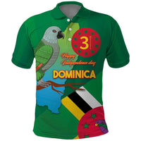 Dominica Independence Day Polo Shirt Imperial Amazon With National Flag and Map - Wonder Print Shop