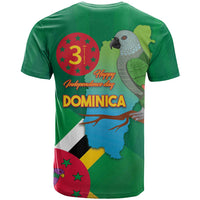 Dominica Independence Day T Shirt Imperial Amazon With National Flag and Map - Wonder Print Shop