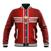 Custom Norway National Football Baseball Jacket Vikings Heritage Sporty Style - Wonder Print Shop