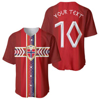 Custom Norway National Football Baseball Jersey Vikings Heritage Sporty Style - Wonder Print Shop