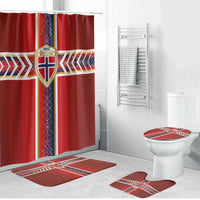 Norway National Football Bathroom Set Vikings Heritage Sporty Style - Wonder Print Shop