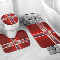 Norway National Football Bathroom Set Vikings Heritage Sporty Style - Wonder Print Shop