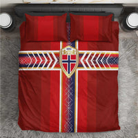Norway National Football Bedding Set Vikings Heritage Sporty Style - Wonder Print Shop