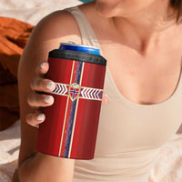 Custom Norway National Football 4 in 1 Can Cooler Tumbler Vikings Heritage Sporty Style - Wonder Print Shop