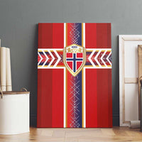 Norway National Football Canvas Wall Art Vikings Heritage Sporty Style - Wonder Print Shop