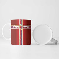 Custom Norway National Football Ceramic Mug Vikings Heritage Sporty Style - Wonder Print Shop
