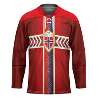 Custom Norway National Football Hockey Jersey Vikings Heritage Sporty Style - Wonder Print Shop