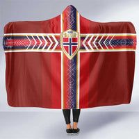 Norway National Football Hooded Blanket Vikings Heritage Sporty Style - Wonder Print Shop