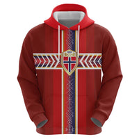 Custom Norway National Football Hoodie Vikings Heritage Sporty Style - Wonder Print Shop