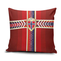 Norway National Football Pillow Cover Vikings Heritage Sporty Style - Wonder Print Shop