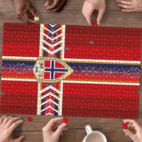 Norway National Football Puzzle Vikings Heritage Sporty Style - Wonder Print Shop