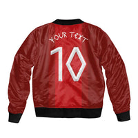 Custom Norway National Football Sleeve Zip Bomber Jacket Vikings Heritage Sporty Style - Wonder Print Shop