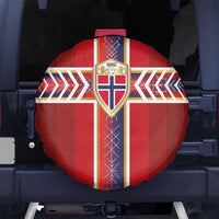 Norway National Football Spare Tire Cover Vikings Heritage Sporty Style - Wonder Print Shop