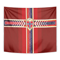 Norway National Football Tapestry Vikings Heritage Sporty Style - Wonder Print Shop