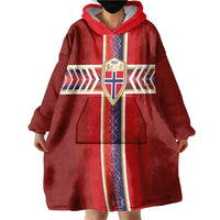 Custom Norway National Football Wearable Blanket Hoodie Vikings Heritage Sporty Style - Wonder Print Shop