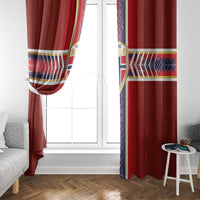 Norway National Football Window Curtain Vikings Heritage Sporty Style - Wonder Print Shop
