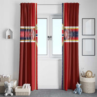 Norway National Football Window Curtain Vikings Heritage Sporty Style - Wonder Print Shop