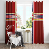 Norway National Football Window Curtain Vikings Heritage Sporty Style - Wonder Print Shop