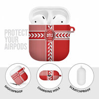 Denmark National Football AirPods Case The Red and Whites Sporty Style - Wonder Print Shop