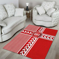 Denmark National Football Area Rug The Red and Whites Sporty Style - Wonder Print Shop