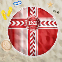 Denmark National Football Beach Blanket The Red and Whites Sporty Style - Wonder Print Shop