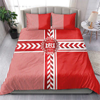 Denmark National Football Bedding Set The Red and Whites Sporty Style - Wonder Print Shop