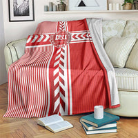 Denmark National Football Blanket The Red and Whites Sporty Style - Wonder Print Shop