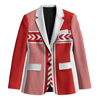 Custom Denmark National Football Blazer The Red and Whites Sporty Style - Wonder Print Shop