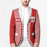 Custom Denmark National Football Blazer The Red and Whites Sporty Style - Wonder Print Shop
