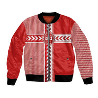 Custom Denmark National Football Bomber Jacket The Red and Whites Sporty Style - Wonder Print Shop