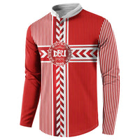 Custom Denmark National Football Button Sweatshirt The Red and Whites Sporty Style - Wonder Print Shop