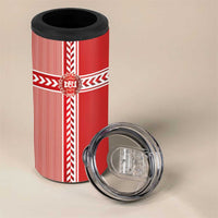 Custom Denmark National Football 4 in 1 Can Cooler Tumbler The Red and Whites Sporty Style - Wonder Print Shop