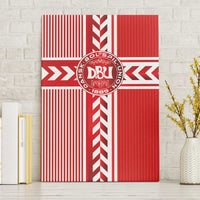 Denmark National Football Canvas Wall Art The Red and Whites Sporty Style - Wonder Print Shop