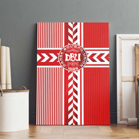 Denmark National Football Canvas Wall Art The Red and Whites Sporty Style - Wonder Print Shop