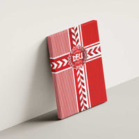 Denmark National Football Canvas Wall Art The Red and Whites Sporty Style - Wonder Print Shop