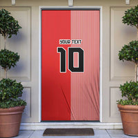 Custom Denmark National Football Door Cover The Red and Whites Sporty Style - Wonder Print Shop