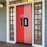 Custom Denmark National Football Door Cover The Red and Whites Sporty Style - Wonder Print Shop