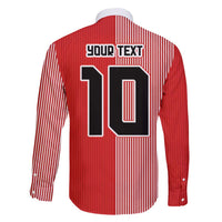 Custom Denmark National Football Family Matching Puletasi and Hawaiian Shirt The Red and Whites Sporty Style - Wonder Print Shop